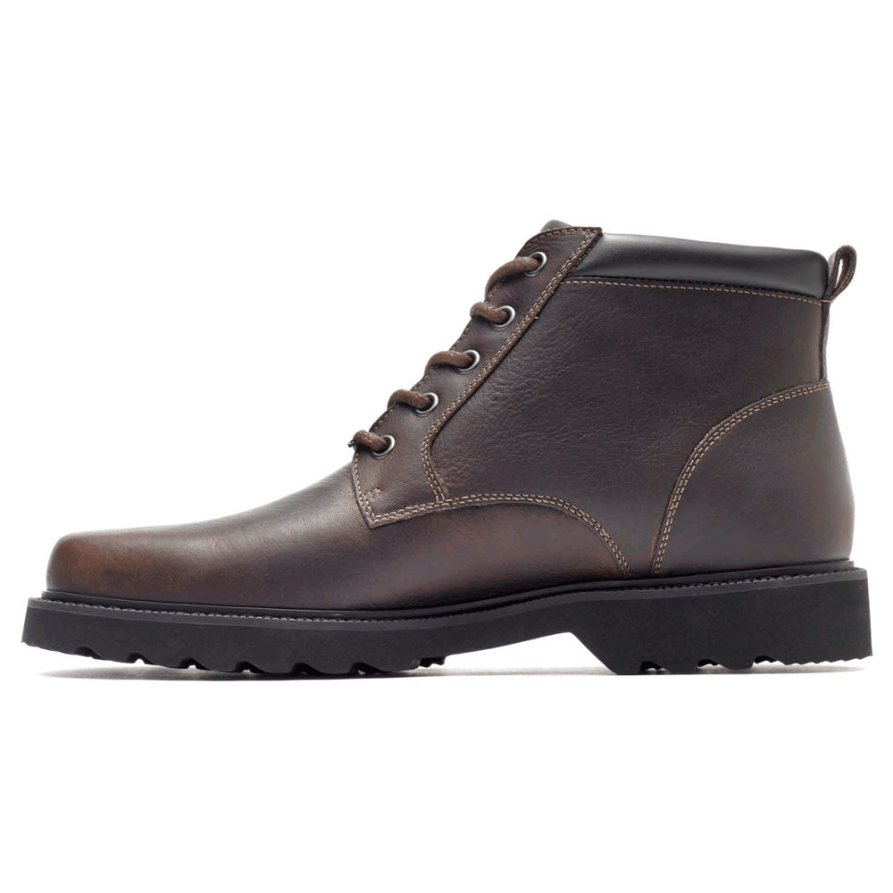 Rockport Singapore Mens Boots - Northfield Waterproof Plain Toe Dark Brown - AK5163872